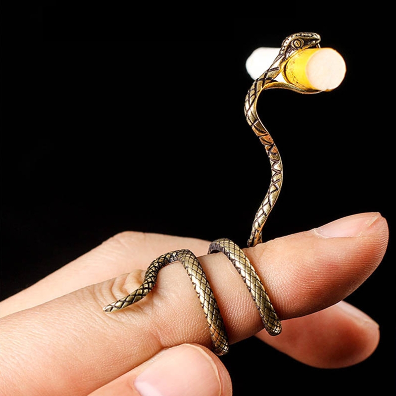 Vape Ring - Elegant Cigar Holder Ring Antique Snake