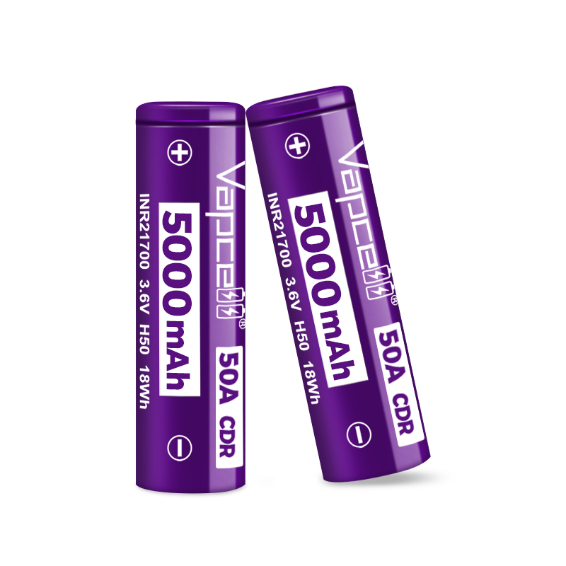 Vape Battery 18650 - Newest Released Vapcell H50 INR 21700