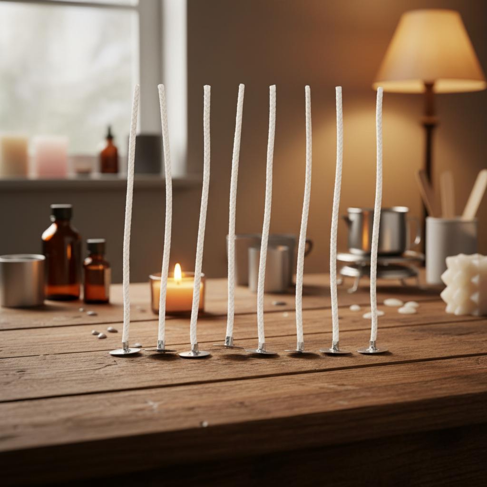 Candle Wick Smokeless Pre-Waxe - Cotton Wick Organic reseña y precio