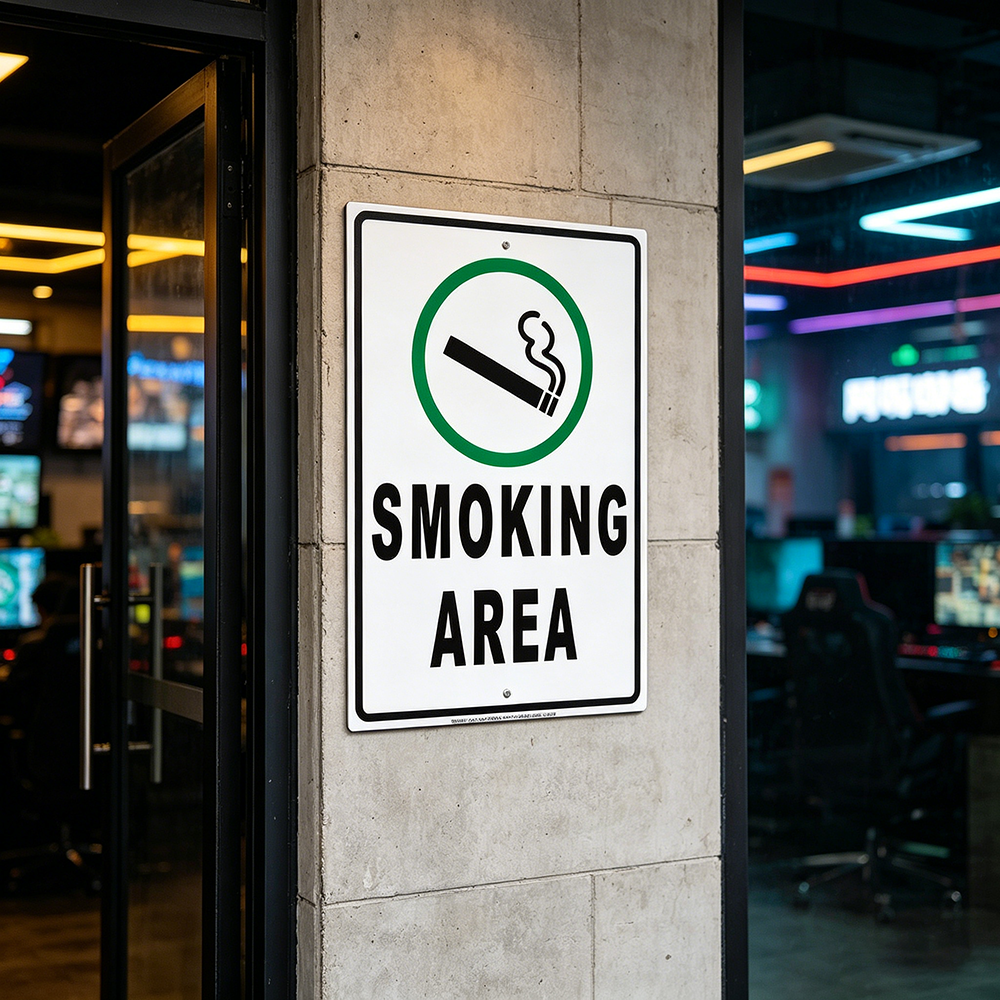 Safety Sign Smoking Vaping All - Vaping Store reseña y precio