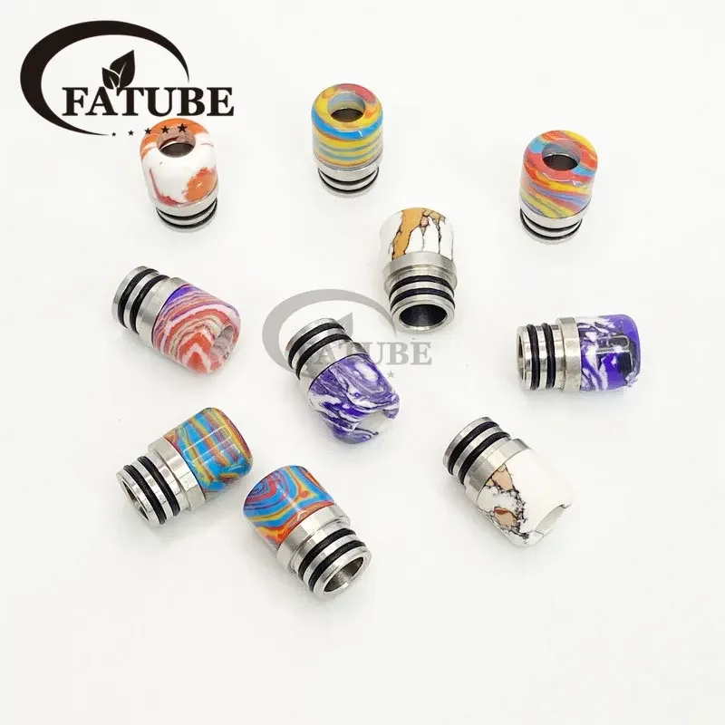 1PC/10PCS 510 Stainless Steel  - Drip Tip Resin reseña y precio