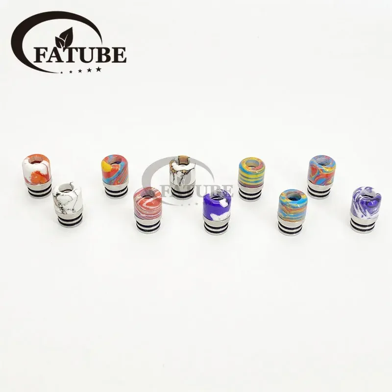 1PC/10PCS 510 Stainless Steel  - Drip Tip Resin reseña y precio