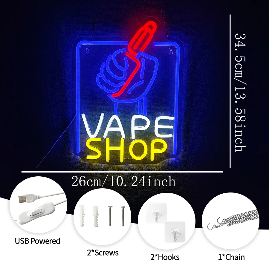 LED Neon Lights Business Windo - Vaping Store reseña y precio