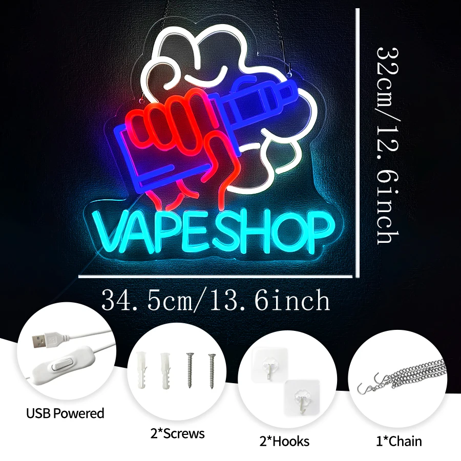LED Neon Lights Business Windo - Vaping Store reseña y precio