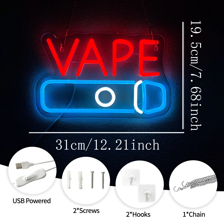 LED Neon Lights Business Windo - Vaping Store reseña y precio
