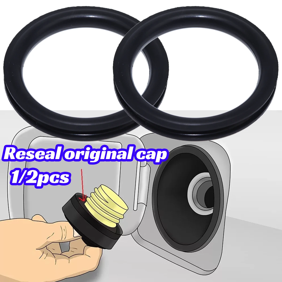 1/2pcs Tank Cap Seal for Audi  - Tank O-Ring Seal reseña y precio