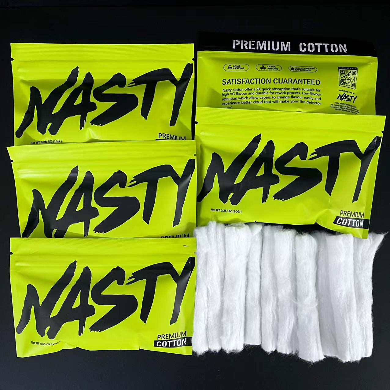 10/5 x Bag NASTY Cotton Long F - Cotton Wick Organic reseña y precio