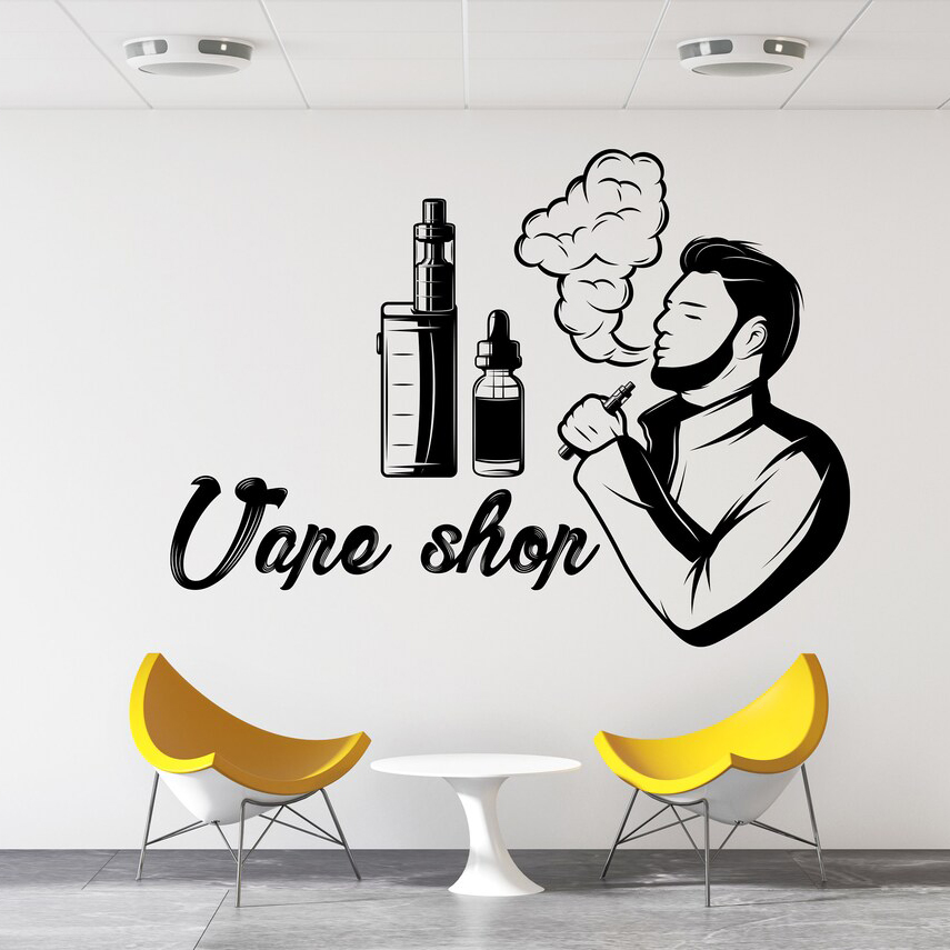 Vape Shop Wall Decal Window St - Vaping Store reseña y precio