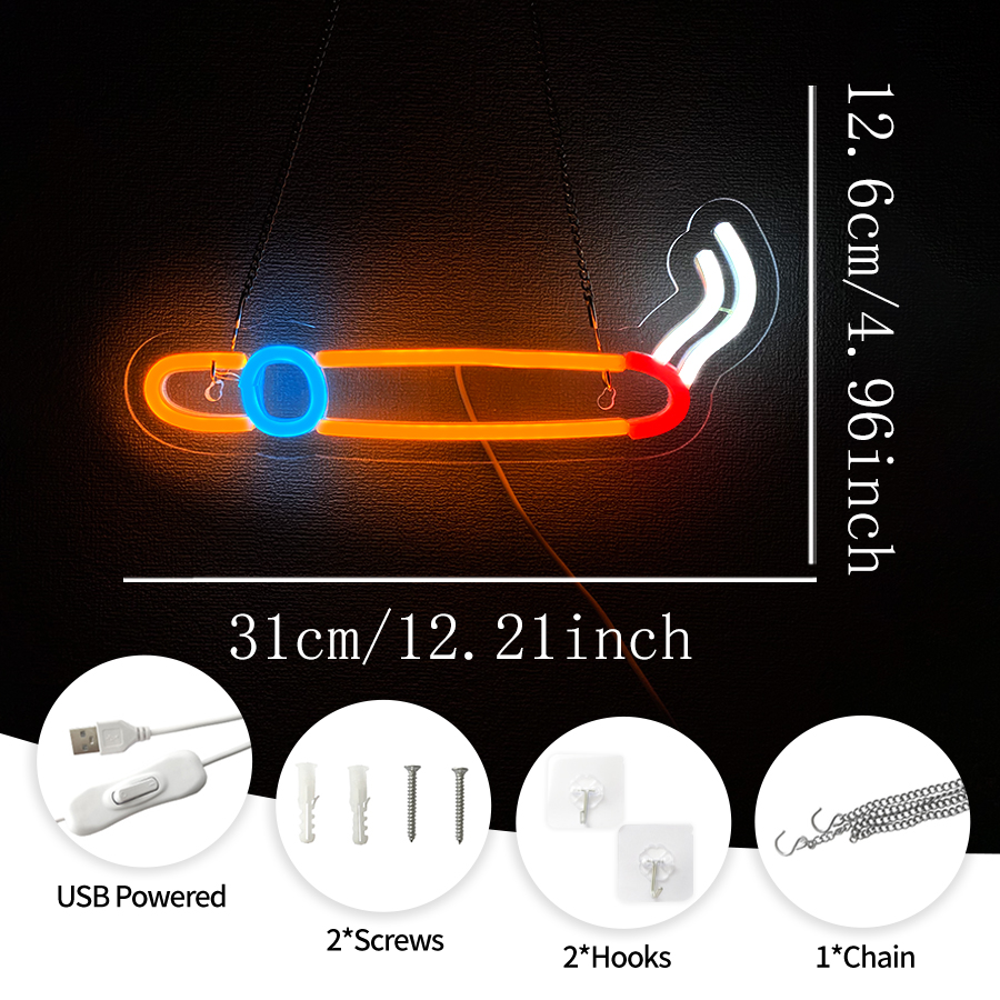 Smoke Neon Sign For Wall Decor - Vaping Store reseña y precio