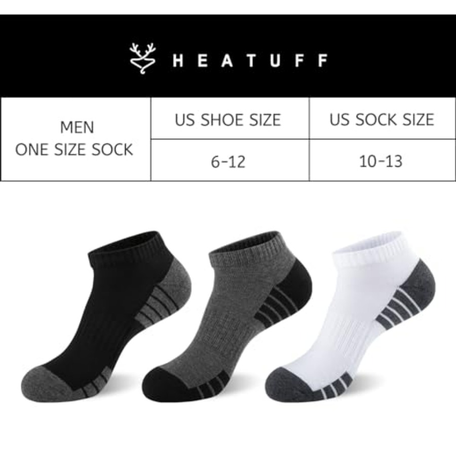 Heatuff Mens Cushioned Ankle S - Cotton Wick Organic reseña y precio