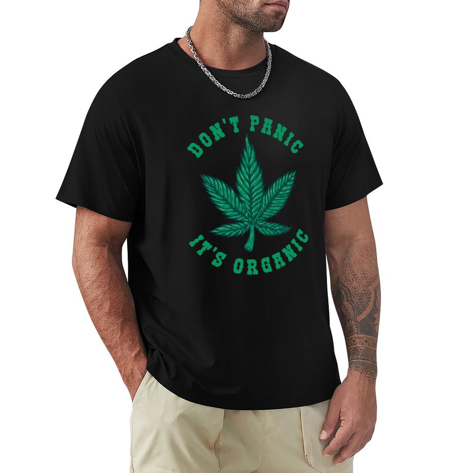 Dont panic its organic T-Shirt - Cotton Wick Organic reseña y precio