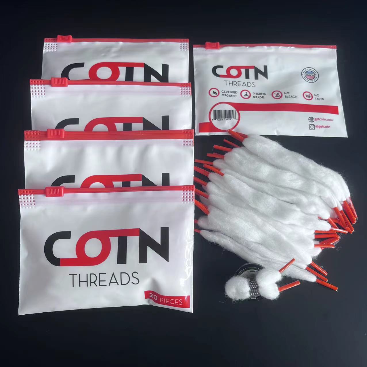 100/60/20pcs Prebuilt Wire Coi - Cotton Wick Organic reseña y precio