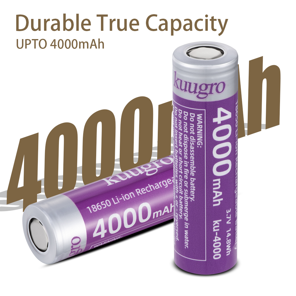 Kuugro ku-4000 18650 Rechargea - Vape Battery 18650 reseña y precio