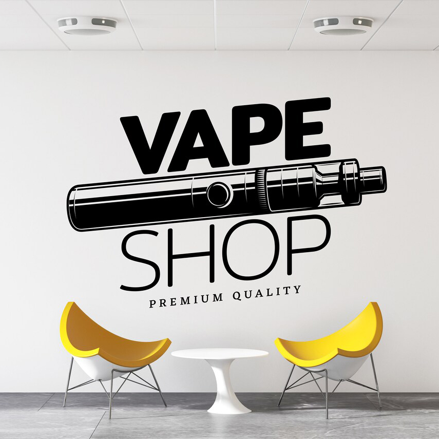 Vape Shop Wall Decal Window St - Vaping Store reseña y precio