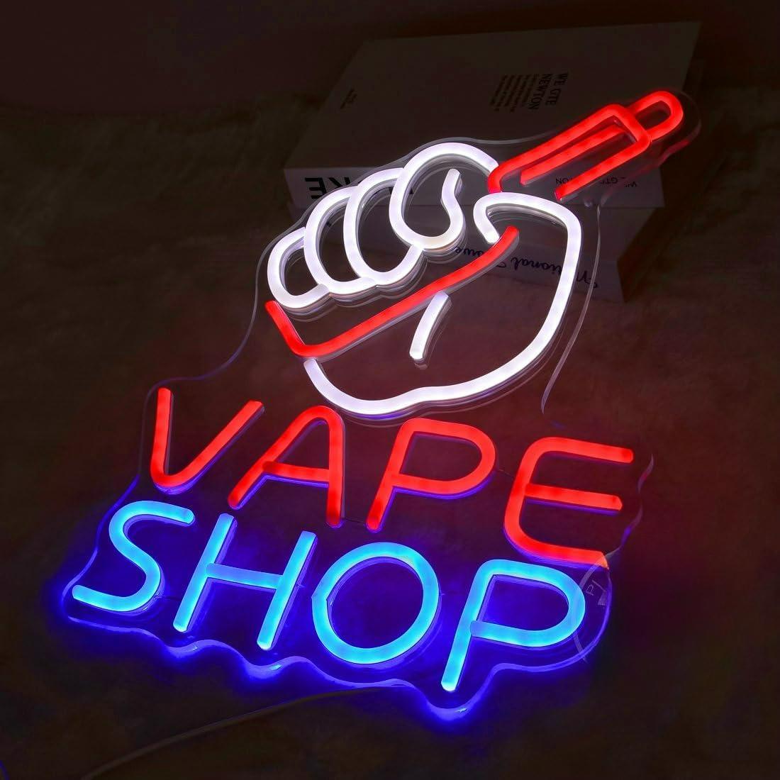 VAPE Shop Neon Sign USB Dimmab - Vaping Store reseña y precio