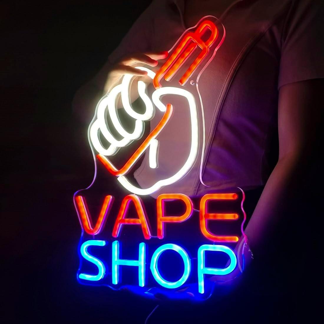 VAPE Shop Neon Sign USB Dimmab - Vaping Store reseña y precio
