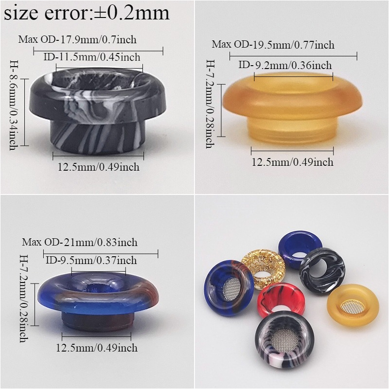 1PC 810 Short-Style Resin Drip - Drip Tip Resin reseña y precio