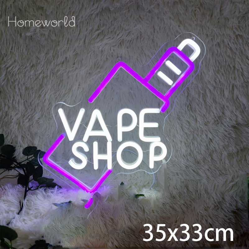 VAPE Shop Neon Sign for Smoke  - Vaping Store reseña y precio
