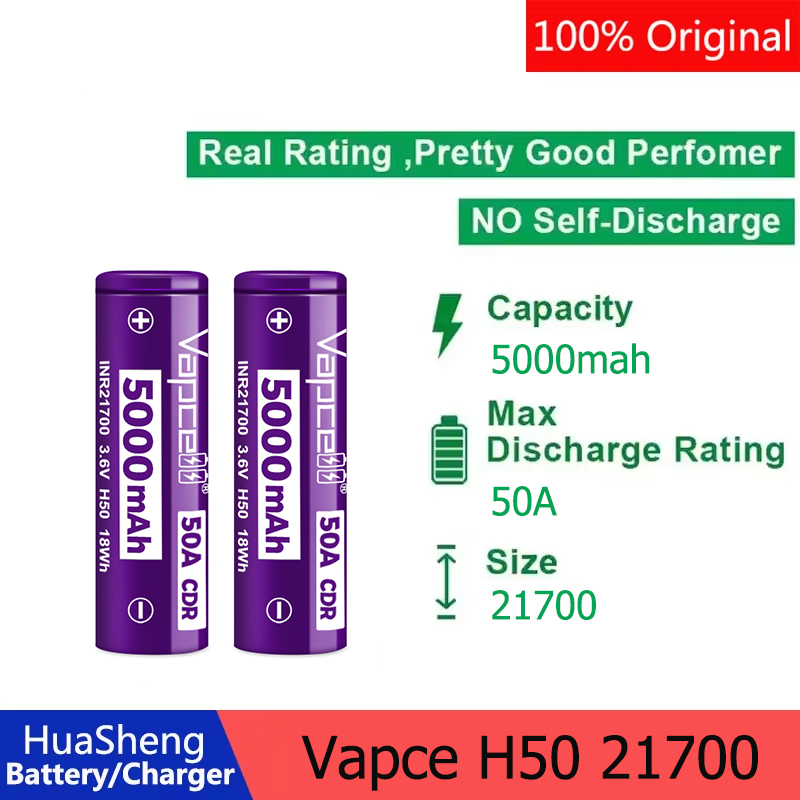 Newest Released Vapcell H50 IN - Vape Battery 18650 reseña y precio
