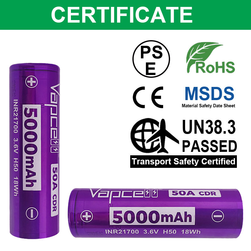 Newest Released Vapcell H50 IN - Vape Battery 18650 reseña y precio