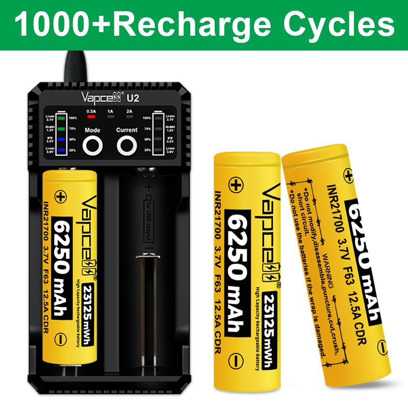 New Vapcell F63 21700 Battery  - Vape Battery 18650 reseña y precio