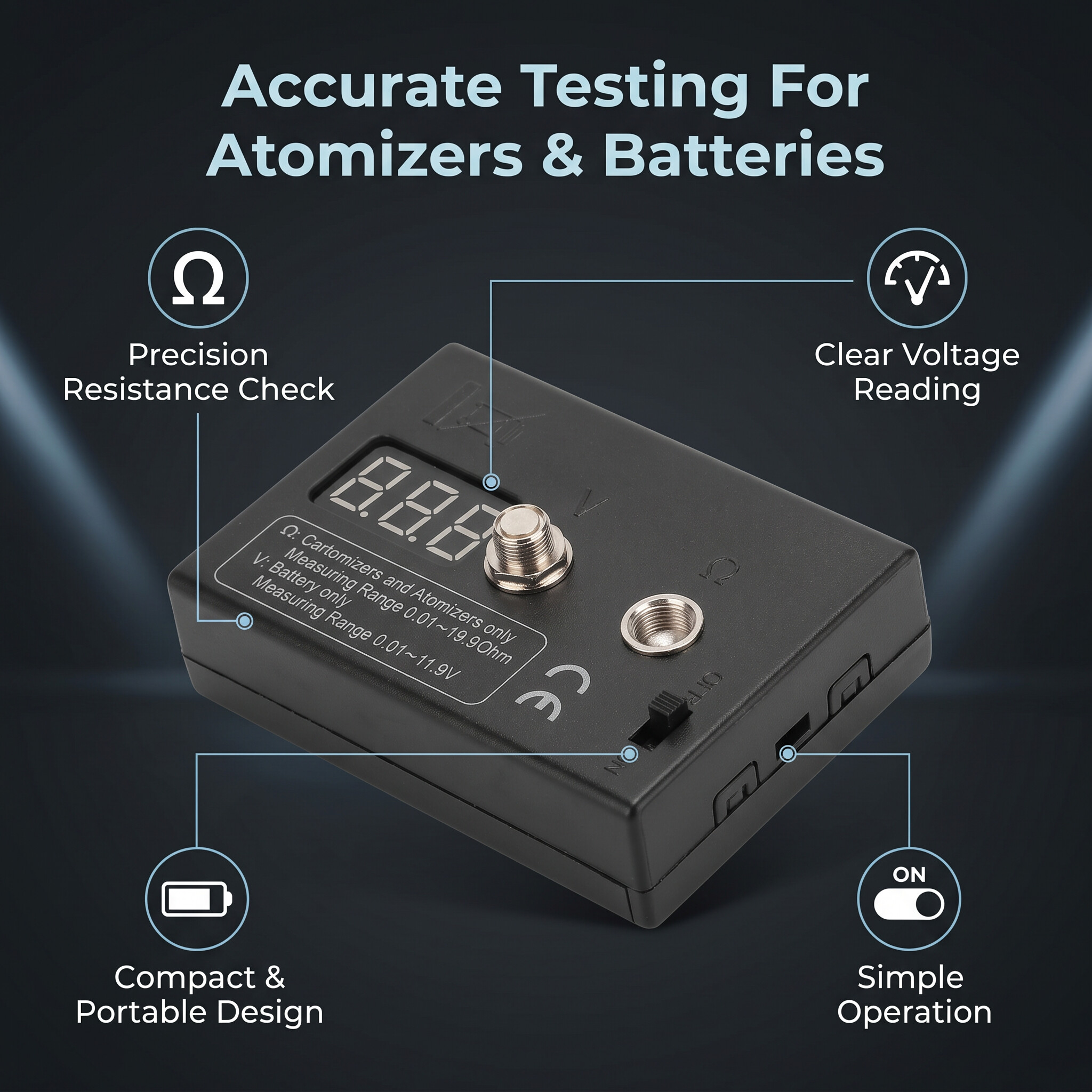 Resistance OHM Meter Coil Test - Ohm Meter Reader reseña y precio