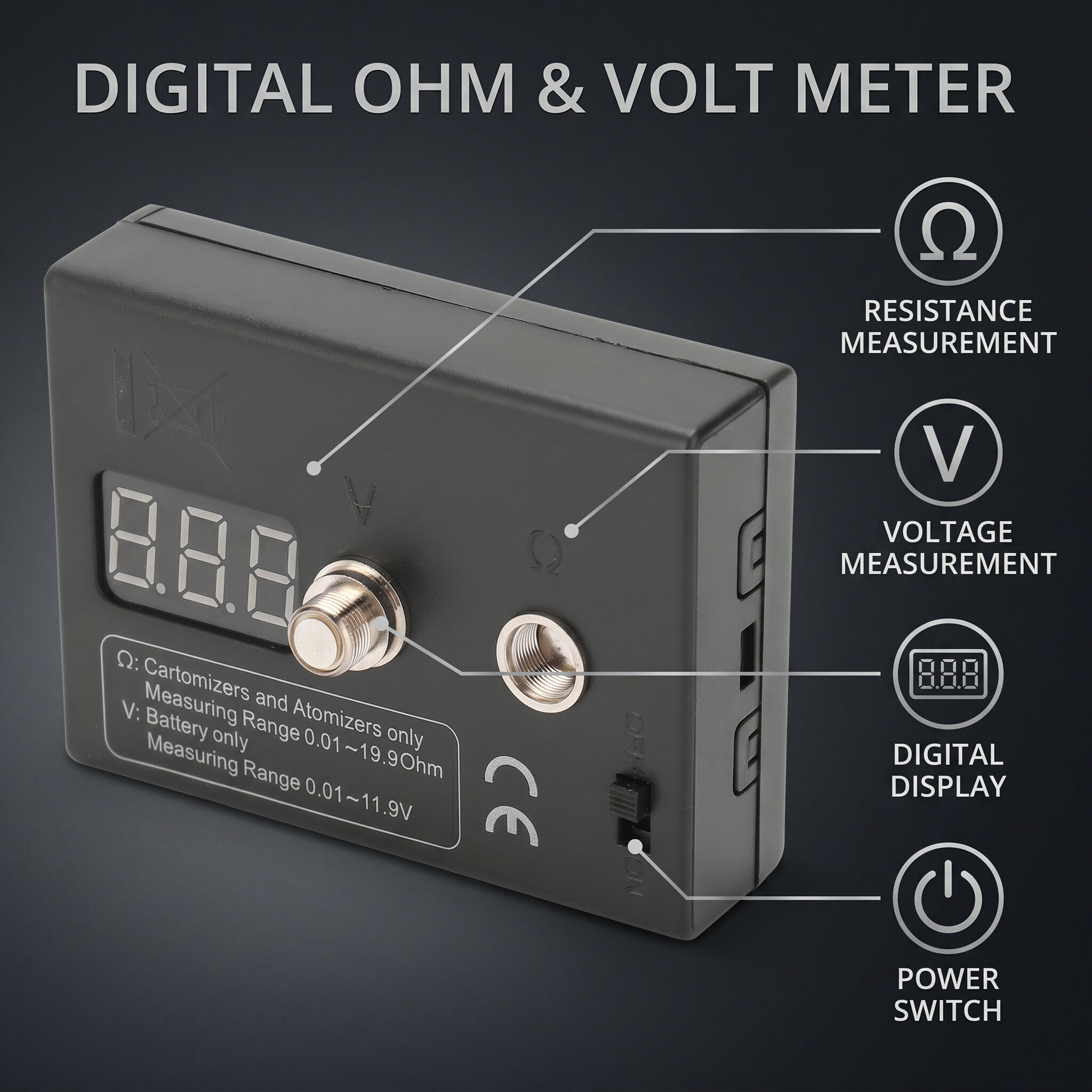 Resistance OHM Meter Coil Test - Ohm Meter Reader reseña y precio